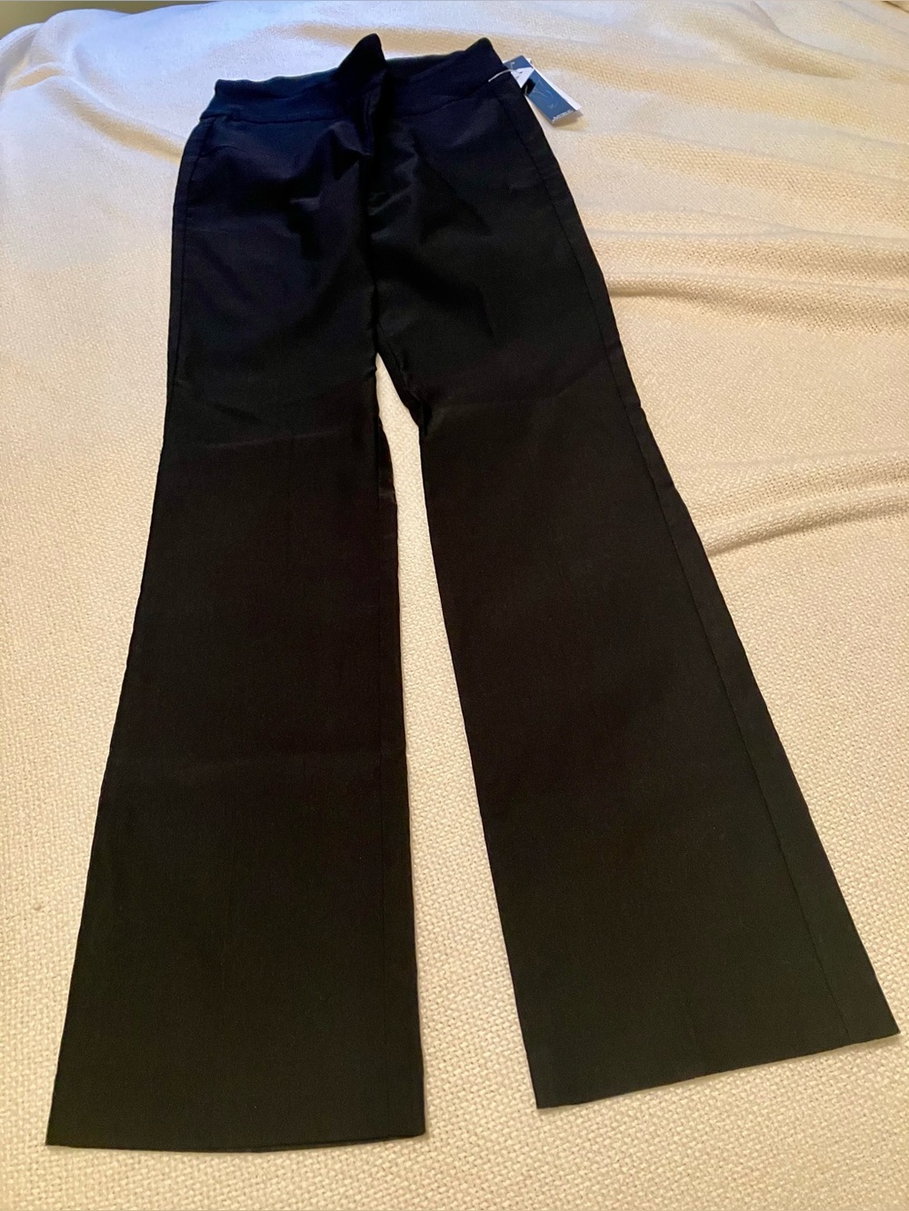 Tribal Black Boot-Cut straight-leg Pants-Sz.6